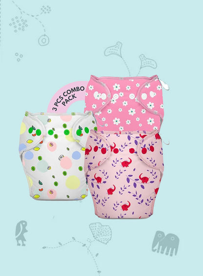 3 Piece Pack of New & Improved Smart Nappy for 10-18 months old (Size LXL)