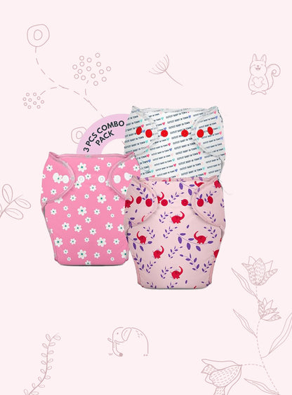 3 Piece Pack of New & Improved Smart Nappy for 10-18 months old (Size LXL)