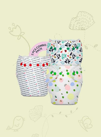 3 Piece Pack of New & Improved Smart Nappy for 10-18 months old (Size LXL)