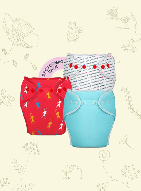 3 Piece Pack of New & Improved Smart Nappy for 10-18 months old (Size LXL)