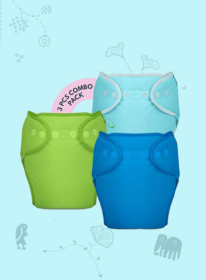 3 Piece Pack of New & Improved Smart Nappy for 10-18 months old (Size LXL)