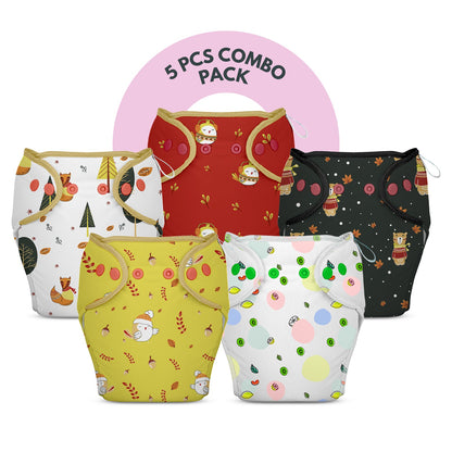 NEW! 5 Piece Pack of New & Improved Smart Nappy for 10-18 months old Infants (Size LXL)
