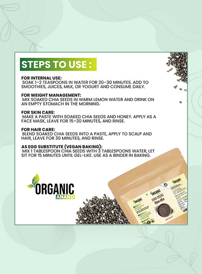 Chia Seeds | Natural Chia Seeds | Rich in Omega-3, Protein & Fibre