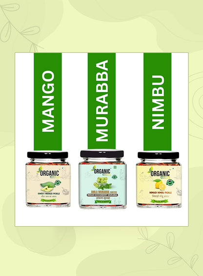 Organic Anand Classic Trio (Mango + Amla + Nimadi Lemon)
