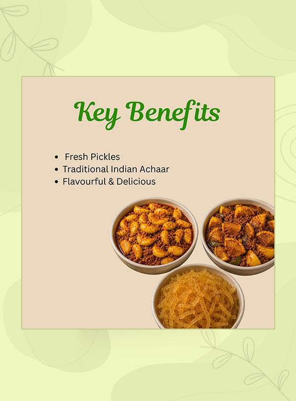 Organic Anand Heritage Trio (Garlic Turmeric + Nimadi Lemon + Murabba)