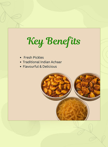 Organic Anand Heritage Trio (Garlic Turmeric + Nimadi Lemon + Murabba)