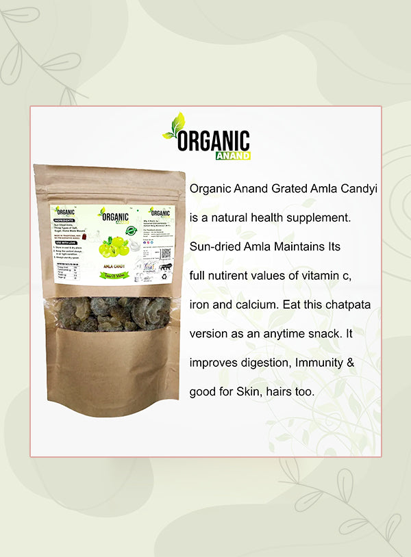 Natural Dried Amla Candy | Indian Gooseberry Candy | Sweet & Savory Masala Snack