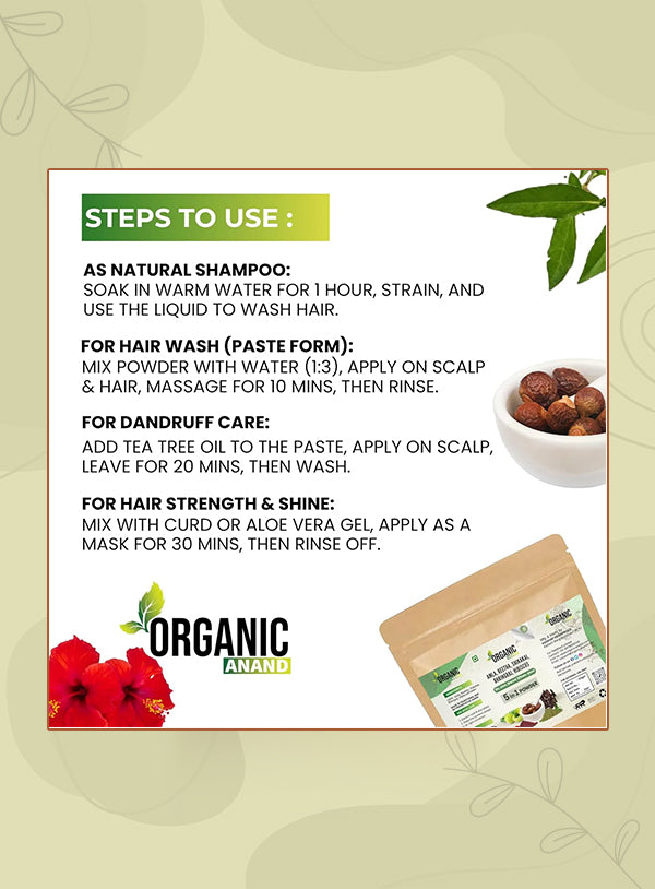 5-in-1 Herbal Shampoo Powder | Amla, Reetha, Shikakai, Bhringraj & Hibiscus | Natural Hair Care Blend