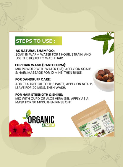 5-in-1 Herbal Shampoo Powder | Amla, Reetha, Shikakai, Bhringraj & Hibiscus | Natural Hair Care Blend