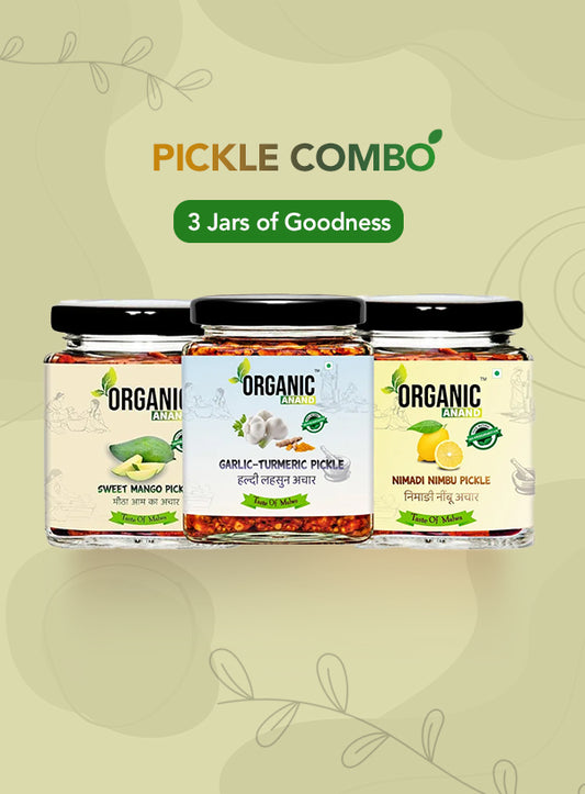 Organic Anand Spicy Trio (Mango + Garlic Turmeric + Nimadi Lemon)