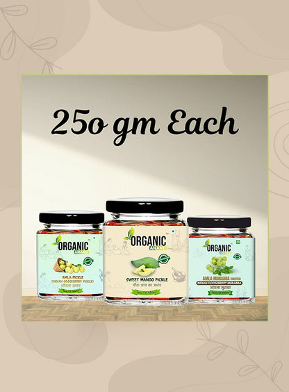 Organic Anand Sweet & Tangy Trio (Mango + Amla + Murabba)