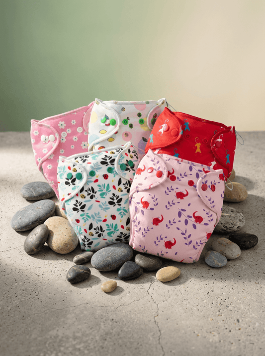 5 Piece Pack of New & Improved Smart Nappy for 10-18 months old (Size LXL)